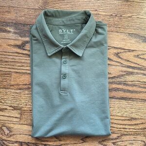 BYLT Drop Cut Lux XL Green Polo